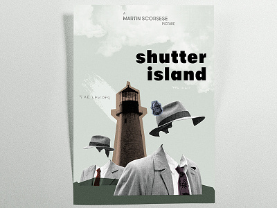 Shutter Island Poster • Graphic Design 50 collage design graphic island movie old poster retro shutter