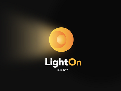 Logo LightOn design illustration light lightning logo vector