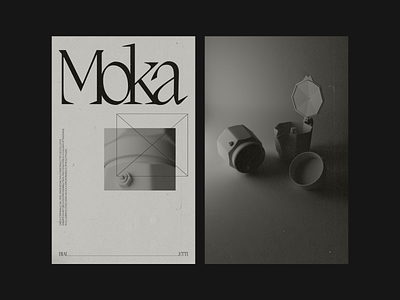 Moka 3dart blender design graphic design moka poster render type typography