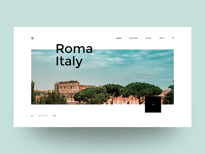 Italy italia italy landing landing page layout travel trip ui