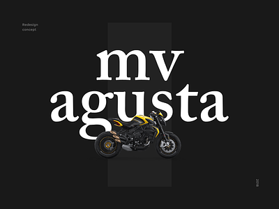 MV Agusta agusta bike black concept dark mv redesign ui ux