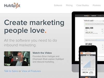 New HubSpot.com Homepage launched