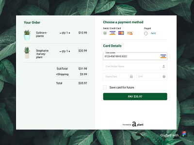 DailyUI #002 - Credit Card Checkout Form 002 challenges credit card checkout dailyui figma ui