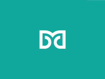 MD Monogram branding dd identity initial lettermark logo m md monogram