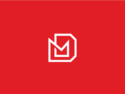 DM Monogram Logo branding dm identity initial letterform lettermark logo md monogram