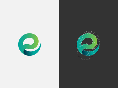 e letterform logo by setyo dribbble letter form logo