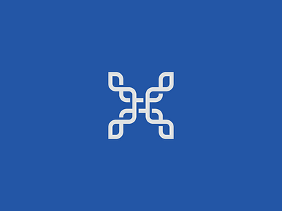 X Letterform branding identity initial letterform lettermark logo tech x
