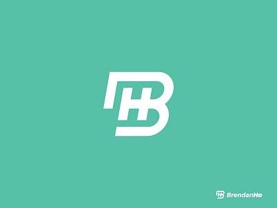 BH Monogram b bh brand hb identity letter lettermark logo monogram personal