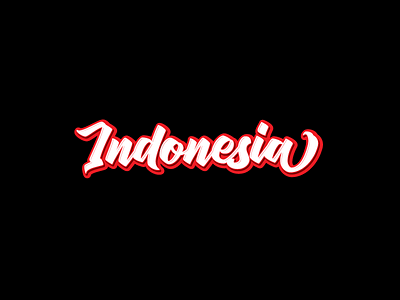 Indonesia apparel brand calligraphy country font indonesia lettering logo sinisuka sticker typeface wordmark