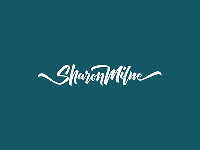 Sharon Milne Lettering Logo brand branding brush calligraphy identity lettering logo personal type type design typography wordmark