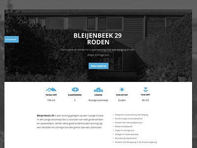 Bleijenbeek 29 big header big header photo blue clean house icon icons site web website