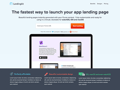 LandingKIT Landing Page design landing page site ui ux website