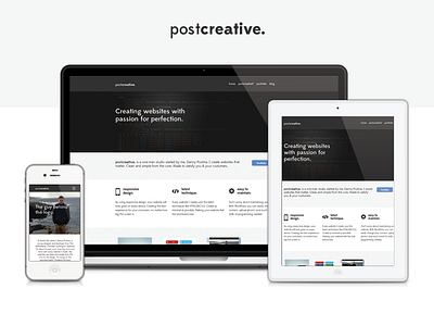 postcreative. website clean postcreative simple site web webdesign webdevelopment website