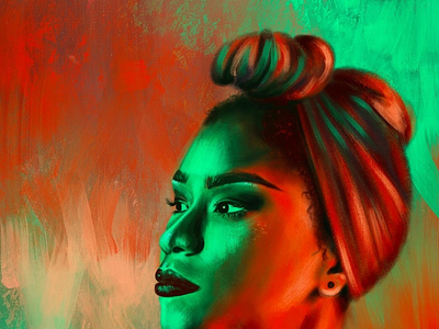Digital Painting | Woman in Complements