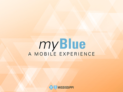 Award-winning myBlue Mobile App | (1 of 2) app app design comps mobile app mobile app design ui design ux design wireframes