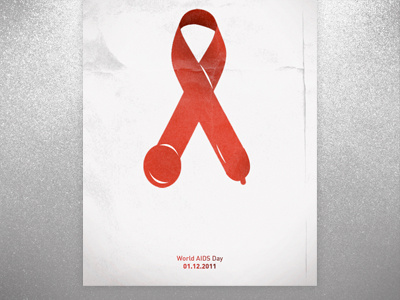 World AIDS Day Campaign ad adv aids campaign condom day ribbon world