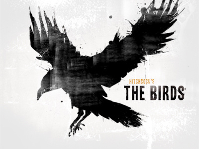 [Poster Design] Hitchcock's The Birds birds hitchcock illustration poster design