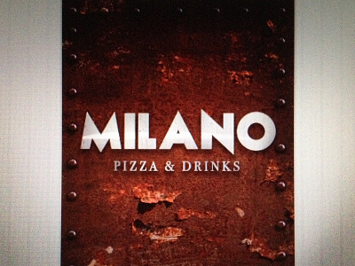 MILANO Pizza & Drinks - Next opening [Poster] drink graphic milano next opening pizza poster progress restaurant work