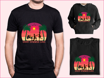 Enjoy the summer t-shirt design. Summer t-shirt design vector. For