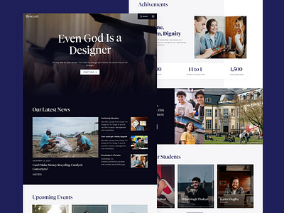 College Landing page design