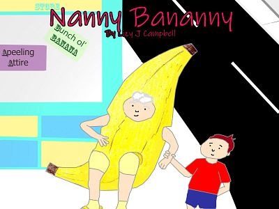 Nanny Bananny art author book book art book arts bright children book illustration children books illustration kids photoshop silly