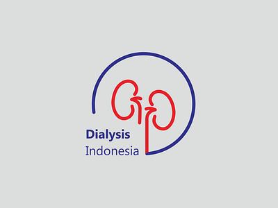 Dialysis branding design flat logo minimal