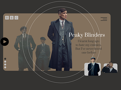 Peaky Blinders website design figma website design