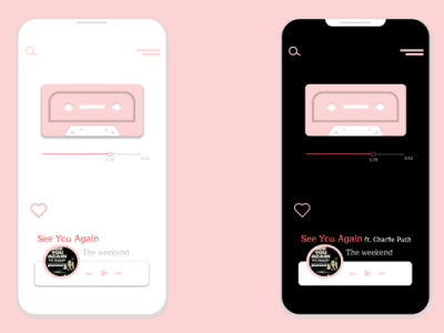 Music Player Application design figma graphic design mobile