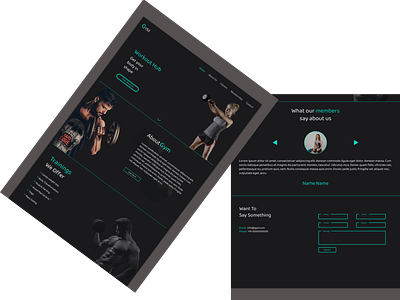 GYM website landing page