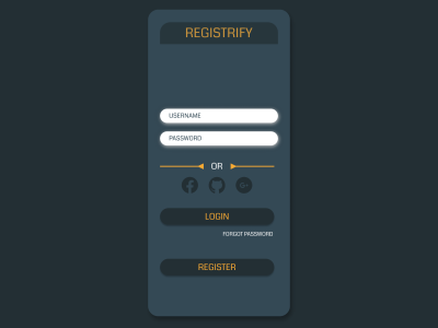 Login page design