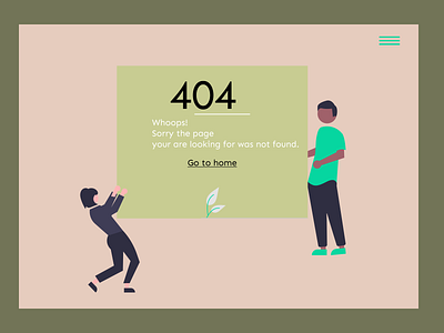 404 Error page design design figma graphic design illustration motion graphics website website design