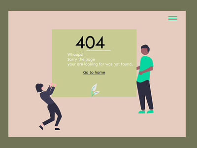 404 Error page design