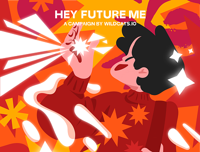 Illustration for " Hey Future Me " campaign by Wildcats.io adobe illustrator campaign colors design digital art drawing exhibition graphic design illustration poster poster design sketching vector vector art