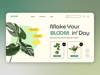 Bloom - Plant Shop Landing Page