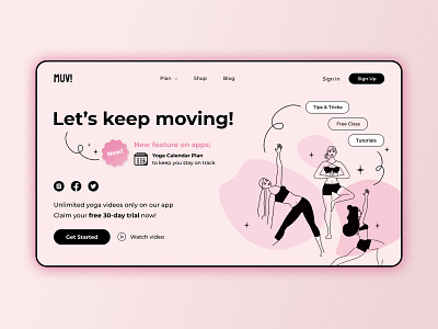 Muv - Yoga Landing Page