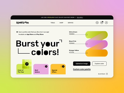 Spektrum - Color Maker Landing Page
