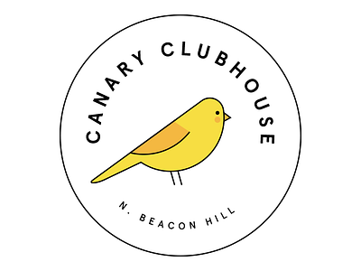 Canary Clubhouse bird canary circle line logo