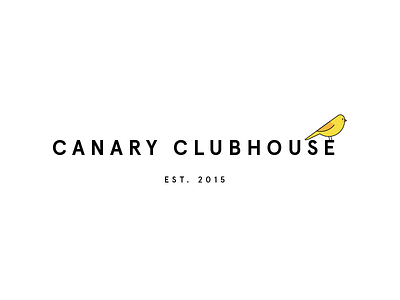 Canary Clubhouse bird canary logo type