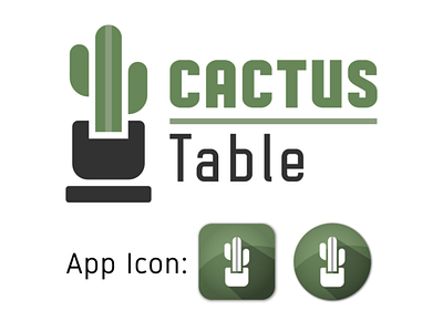 Logo for a Cactus Planter Pot Shop app logo icon cactus logo graphic design illustration logo logo design logo icon minimalistic logo modern logo
