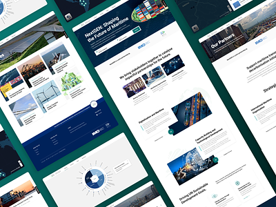 ⛴ Maritime and Port Website Landing Page geographical map landing page map maritime network map port sea shipping ux website