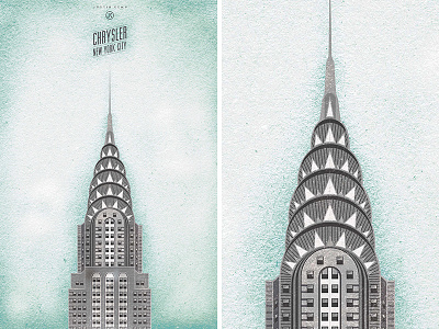 Chrysler architecture chrysler design illustration new york texture