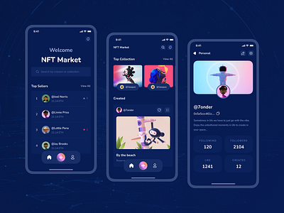 NFT Marketplace - Mobile Apps Design