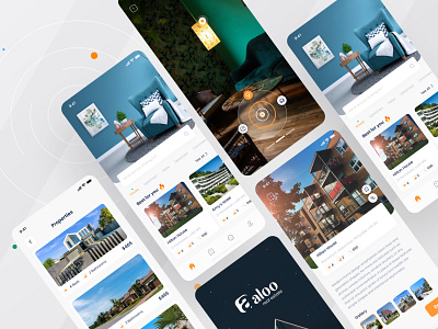 Aloo - Real Estate App 2022 app design design dribbble best shot home apps house apps illustration logo design mobile apps real estate app real estate apps trendy design ui ui apps ui design uiux uiux design ux ux design web design