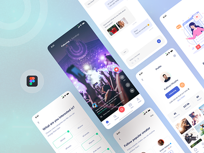 Xolo - Short Video Social App 2022 app design clean clean ui dribbble best shot mobile apps rifat short video short video apps trend trendy trendy design ui ui design uiux design user interface ux design video app xolo