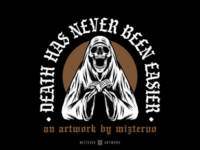 Death Has Never Been Easier graphic design illustration