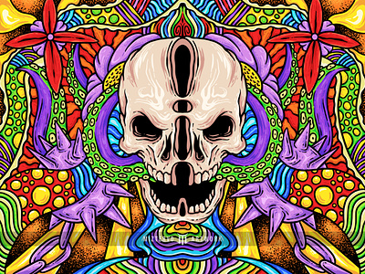 Psychedelic Skull
