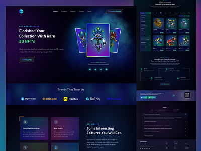 Infinity- Nft Marketplace Landing Page