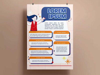 Simple Illustrated Poster Design design graphic design graphic designlayout design illustration layout design poster design