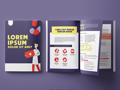 Simple Illustrated Booklet Design graphic design illustration layout design