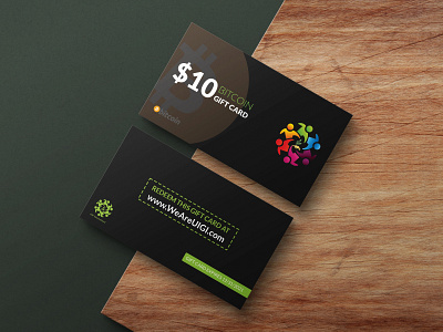 BITCOIN Gift Card branding design graphic design illustration logo vector